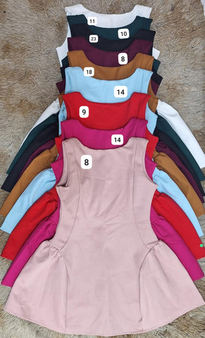 Image of Elegante vestido corto sin mangas con lazo perlado para mujer, sin mangas, corte A